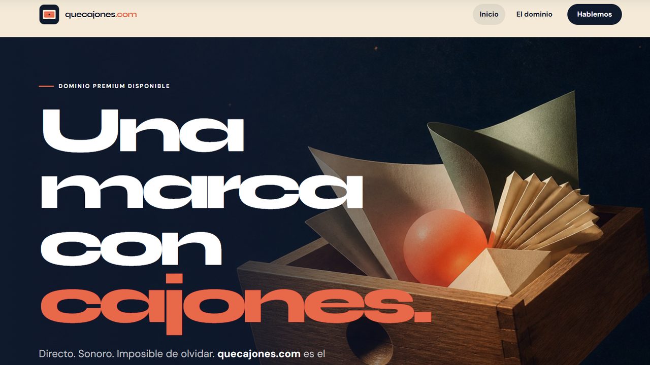Que Cajones homepage, designed and built by Tarmic Digital
